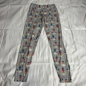 Women's Disney Cruise Line Gray Red Anchor Leggings S